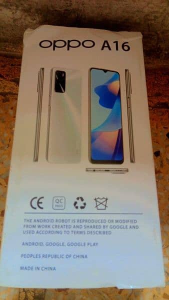 Oppo A16 6/126/with box and charger all ok no open no repear need muny 3