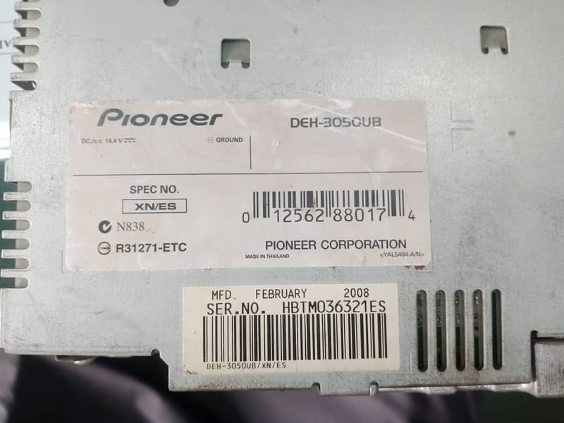 Rock Mars RM-AF4300 Amplifier 4 Channel 2800 Watt & Pioneer DEH-3050UB 6