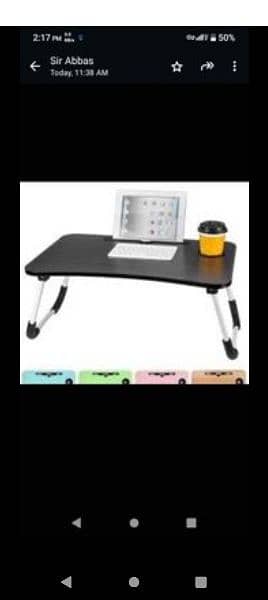 Portable laptop table 2