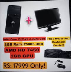 Pc And Moniter Combo With FREE Mouse and Keyboard Urgent Sell 0