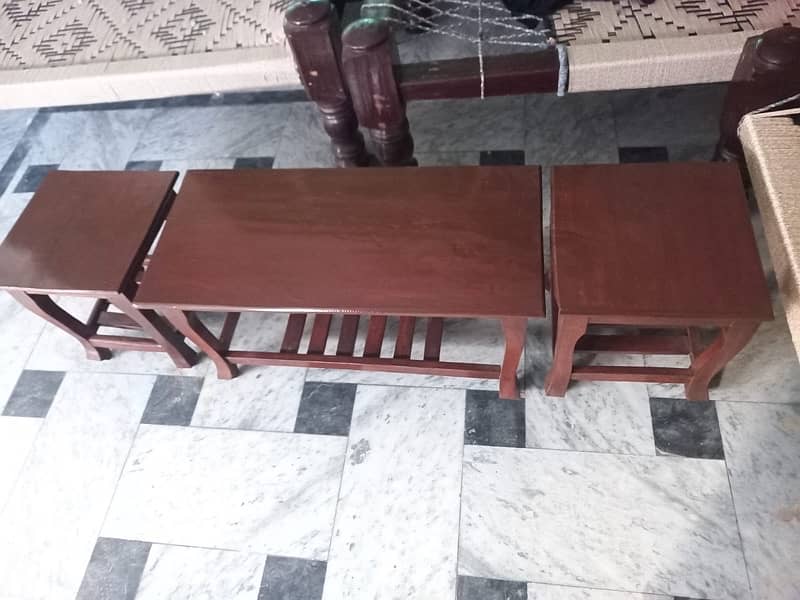 Solid wood keekar Table set New condition (only call if intrested) 2