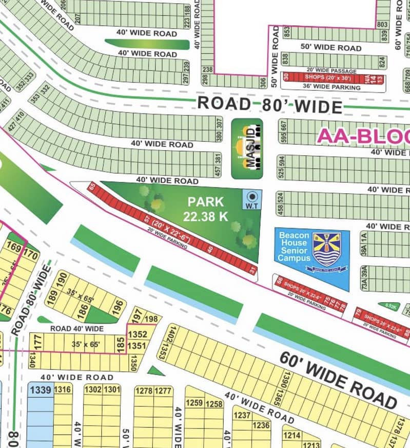 Plot Number 112 AA Block Builder Location Near Beacon House School And Masjid Park 1