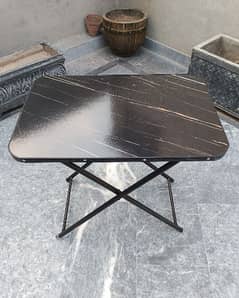 Folding table Lamination sheet with iron legs