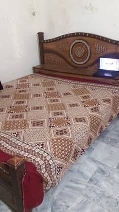 wooden bed, 5 seater sofa, dressing table for sale