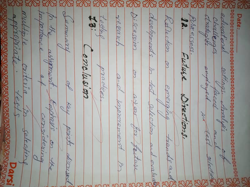 Hand writing assignment 4