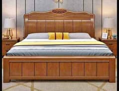 seesham solid wood bed Set king size,dressing,side tables (call me)
