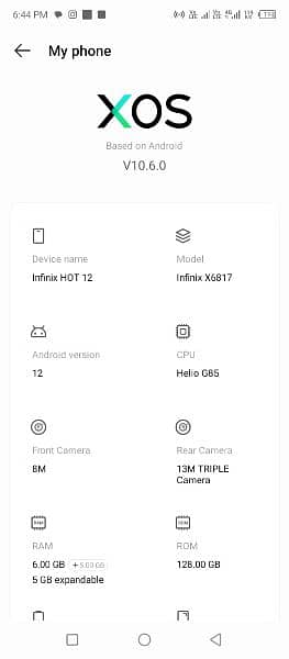 Infinix Hot 12 3