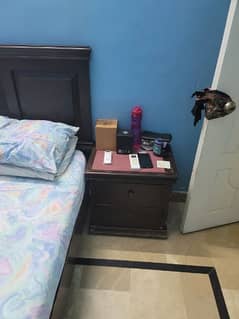 complete bed set, dressing and cupboard