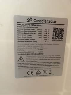 Canadian solar panels 540 watts Mono perc 06 pcs