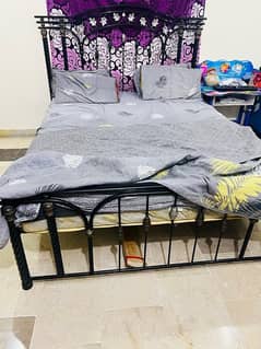 iron bed without mattress