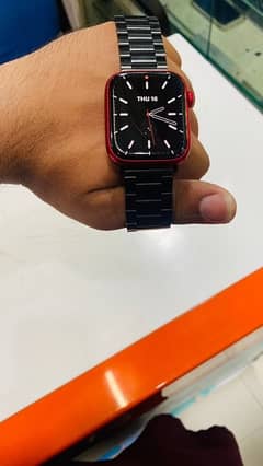 series 8  (45mm) RED COLOR watch with original charger without box ha