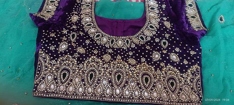 chiffon hand work saree 1