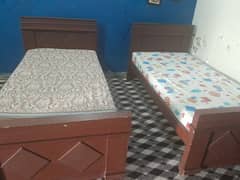 2 singal bed with mettress
