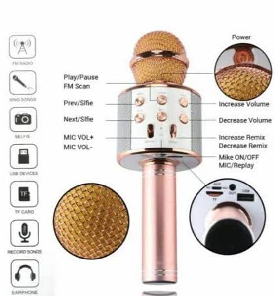 Bluetooth connected microphone mike 4