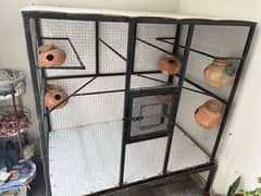 Sale |Cage for Parrots  | Condition Almost New | With Iron stand | 4ft