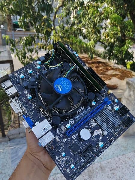 MSI H61 Motherboard with i7 3770 0