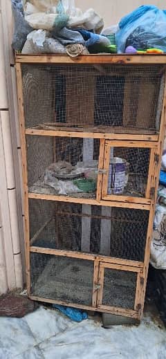 wood Cage Almost New
