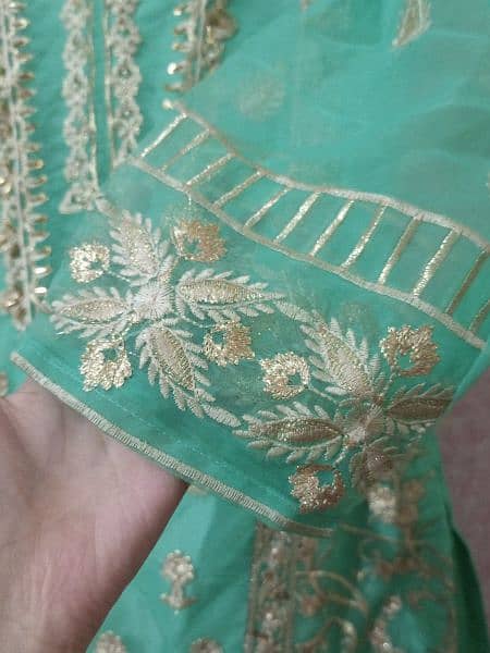 this pretty kurta with organza dubatta and trouser 4