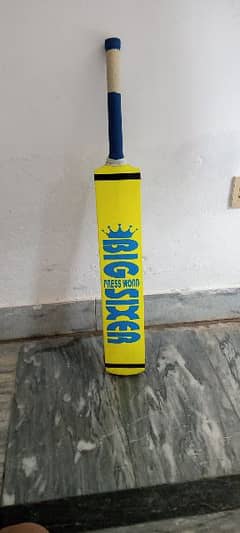 Big Sixer cricket bat press wood addition
