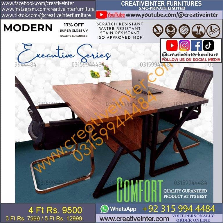 Office table Modern gaming desk chair workstation laptop study meeting 17