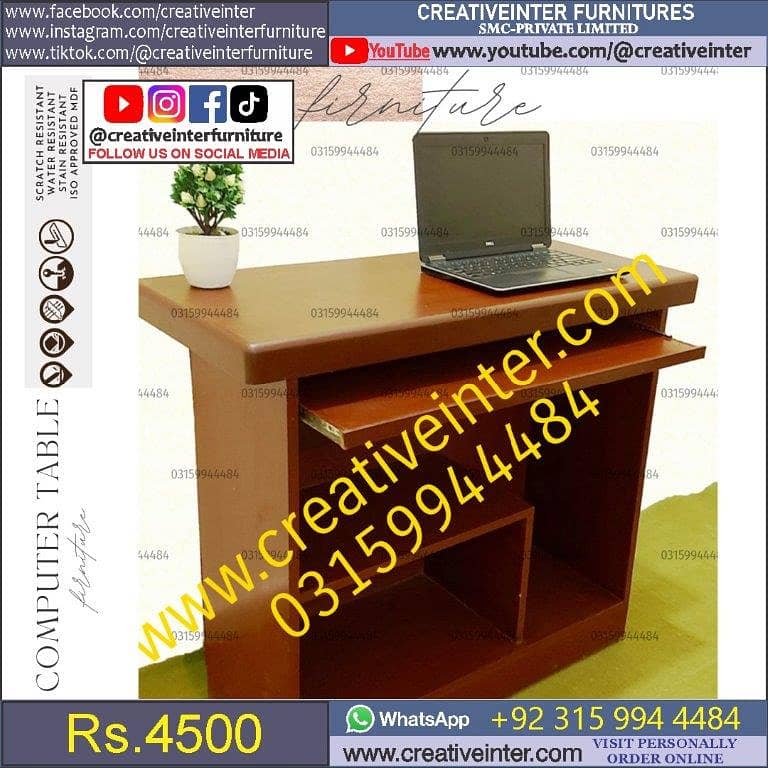 Office study table work desk metal used furniture sofa chair home work 18