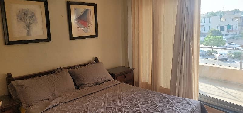 Fully Furnished one bedroom with Living Room Water, electricity and gas. Shaheen Chemist building Bahria Heights 2 Near PWD Gate. 2