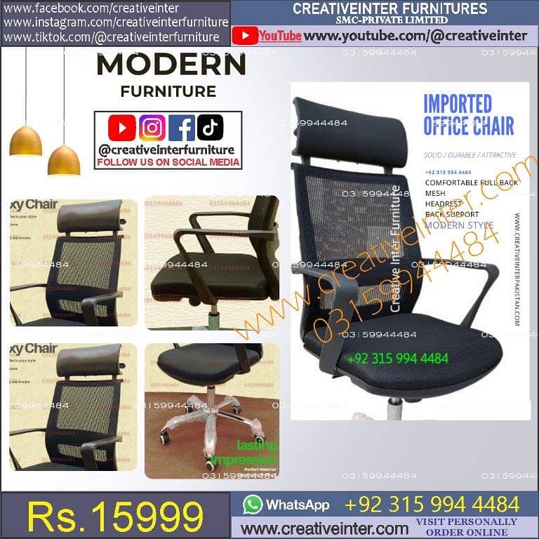 office executive chair table meeting workstation Mesh back manager 2