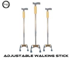 Patient Adjustable Walking Stick With Grip