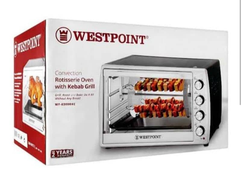 westpoint rotisserie oven with kebab Grill 1