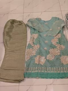 3 piece suit. Trouser/Shirt/Dupatta