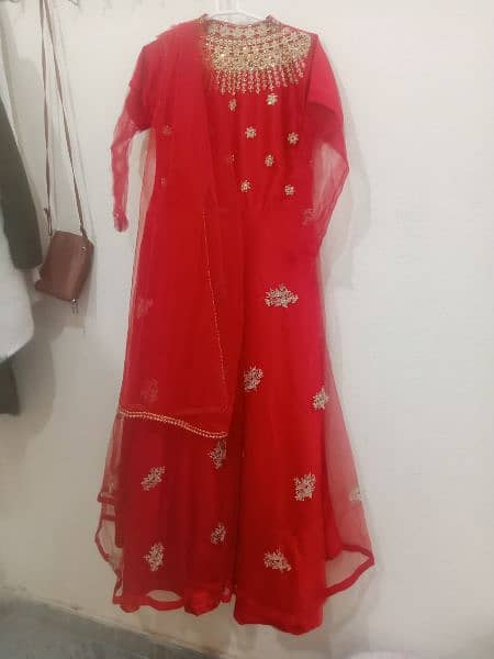 Red Maxi Net Chifon 0