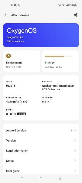 OnePlus 8 - Dual SIM, 9/10 Condition, Unlocked - Slightly Used" 8
