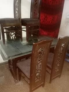 Ding table with 6 chair