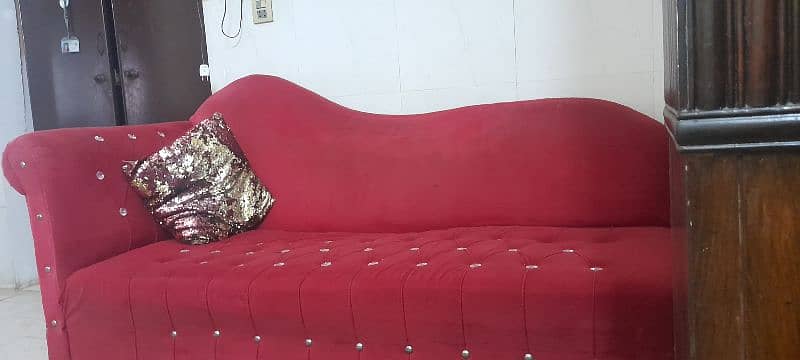 3 seater deewan with matching rug 2
