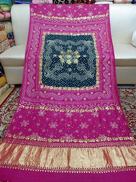 Pure indian gajii silk dubbta 0