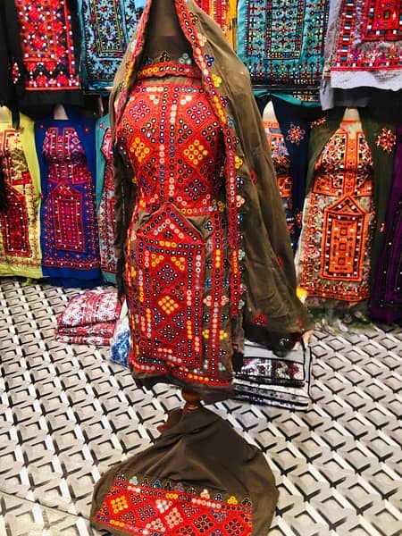 Balochi traditiona Dress mirror hand work 1
