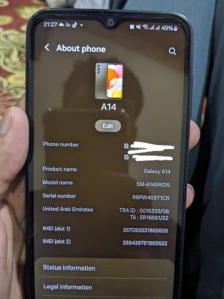 Samsung Galaxy a14 non pta 0