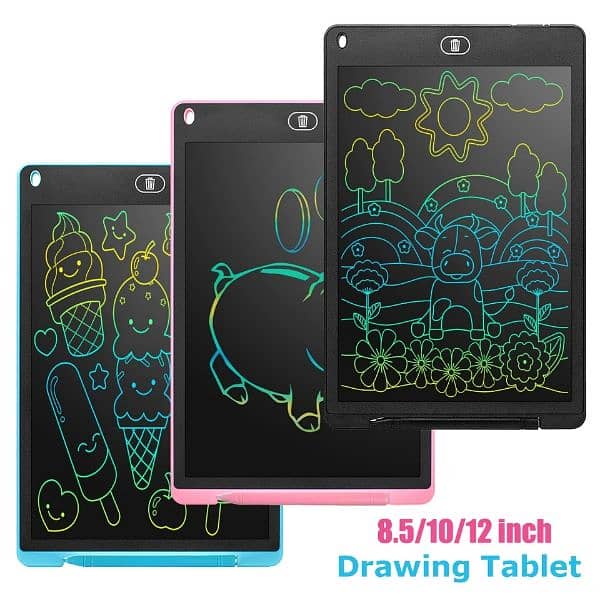 Rainbow LCD writing tablet for kids with Multicolor Screen, 0
