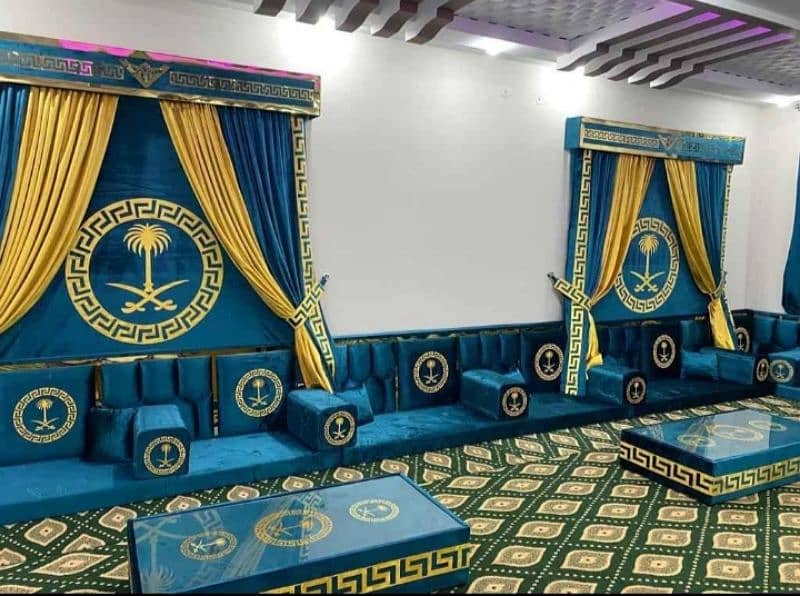 Arabic majlis curtains hujra setup order now 0