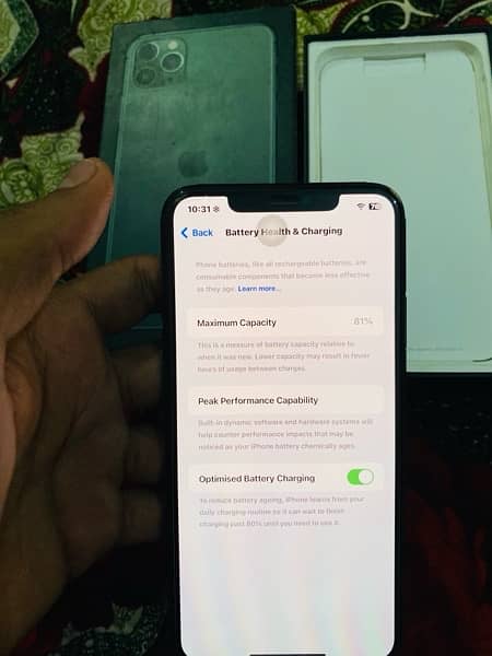 iphone 11 pro max 64 gb with original box non pta jv 6