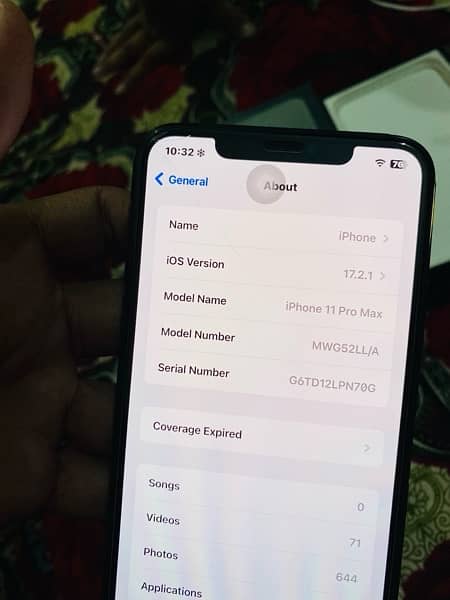 iphone 11 pro max 64 gb with original box non pta jv 7