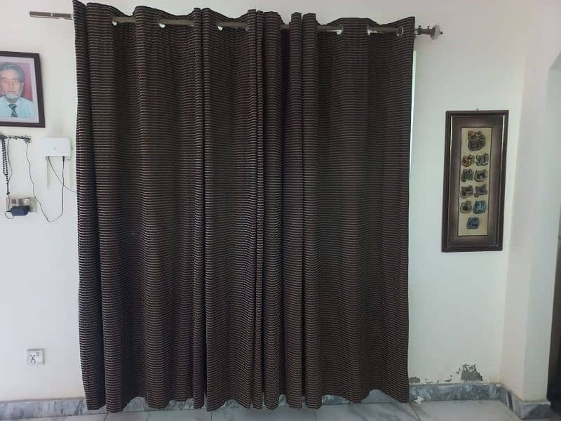 Brown curtains 0