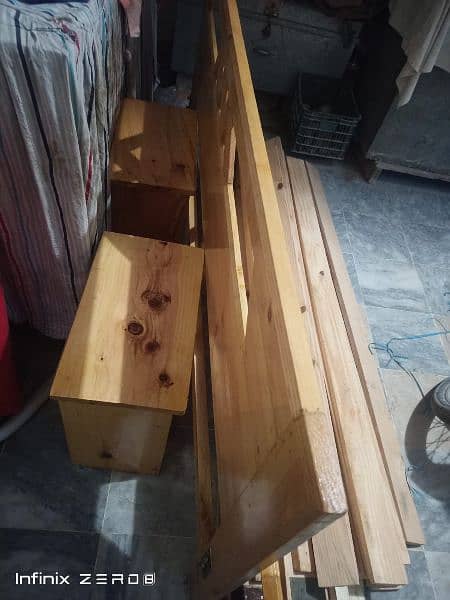 new and unused double wooden bed for sale 3