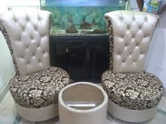 High back single seater sofa set available