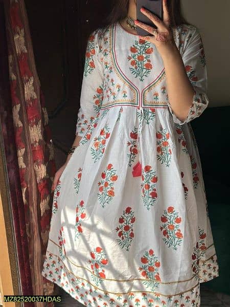 women s stitched cotton net embroidered maxi 1