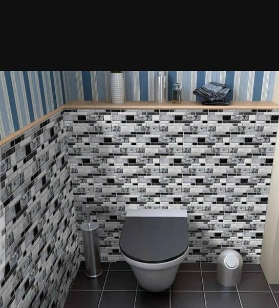 pvc wall tiles stickers  90 pices 1