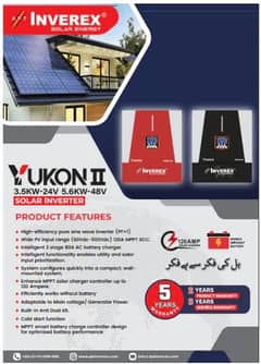 inverex Yukon 5.6kw and 3.6kw