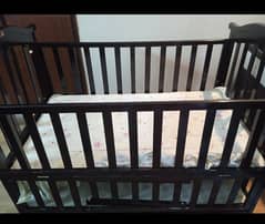 wooden baby cot