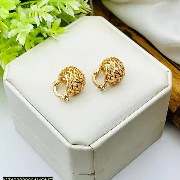 gold plated earrings 2