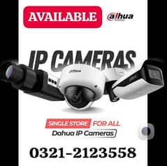 Dahua and hikvision brand cctv cameras contact 0321-2123558